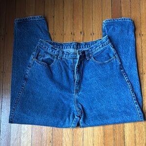 Classic Blue Dungaree Denim Jeans By Zena - Women's Size 13/14